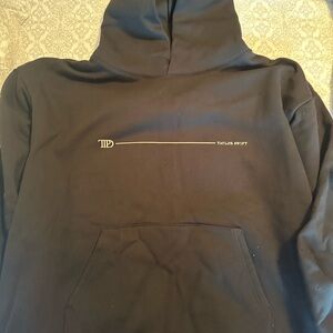 Black Hoodie with Arrow Design